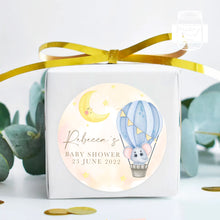 Load image into Gallery viewer, Cute Elephant in Hot Air Balloon Baby Shower Thank You Stickers Favour Stickers