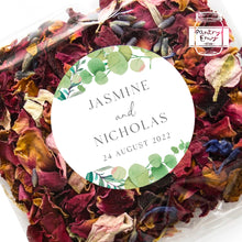 Load image into Gallery viewer, Eucalyptus Leaves Greenery Style Wedding Thank You Stickers