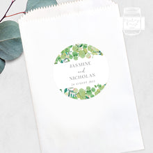 Load image into Gallery viewer, Eucalyptus Leaves Greenery Style Wedding Thank You Stickers