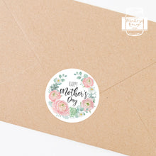 Load image into Gallery viewer, Happy Mother's Day Watercolour Floral Style Gift Stickers
