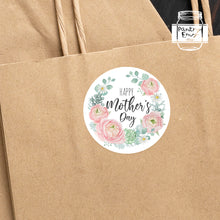Load image into Gallery viewer, Happy Mother's Day Watercolour Floral Style Gift Stickers