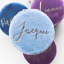 Load image into Gallery viewer, Premium Velvet Personalised Jewellery Box Mini Jewellery Box Bridesmaid Gift with Name