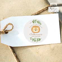 Load image into Gallery viewer, Cute Safari Animals Baby Shower Thank You Stickers Favour Stickers