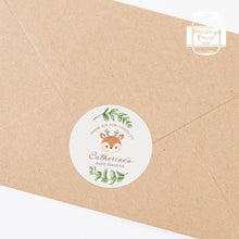 Load image into Gallery viewer, Cute Safari Animals Baby Shower Thank You Stickers Favour Stickers