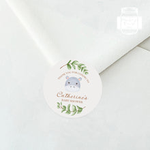 Load image into Gallery viewer, Cute Safari Animals Baby Shower Thank You Stickers Favour Stickers