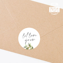 Load image into Gallery viewer, Let Love Grow Wedding Favour Stickers