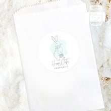 Load image into Gallery viewer, Personalised Minimalist Style Bunny Easter Gift Stickers