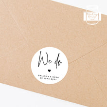 Load image into Gallery viewer, We Do Minimalist Style Wedding Thank You Stickers Favours Stickers