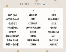 Load image into Gallery viewer, Pantry Organisation Personalised Pantry Labels