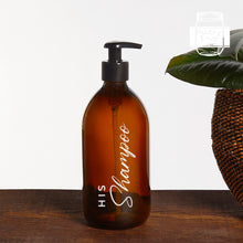 Load image into Gallery viewer, Personalised Pump Bottle Labels, Shampoo Labels, Body Wash Labels - Geraldo Style