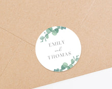 Load image into Gallery viewer, Watercolour Greenery Style Wedding Stickers