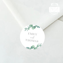 Load image into Gallery viewer, Watercolour Greenery Style Wedding Stickers