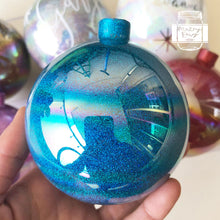 Load image into Gallery viewer, Personalised Glass Bauble, Glass Baubles Customised *NOT soft plastic*, Christmas Gift
