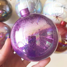 Load image into Gallery viewer, Personalised Glass Bauble, Glass Baubles Customised *NOT soft plastic*, Christmas Gift
