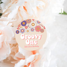 Load image into Gallery viewer, Groovy Floral Style Stickers Kids Birthday Party Stickers
