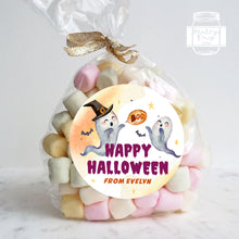 Load image into Gallery viewer, Halloween boo Ghost Style Favour Stickers, Halloween Stickers
