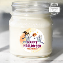 Load image into Gallery viewer, Halloween boo Ghost Style Favour Stickers, Halloween Stickers
