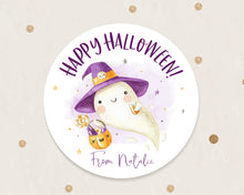Load image into Gallery viewer, Halloween Little Ghost Style Favour Stickers, Halloween Stickers
