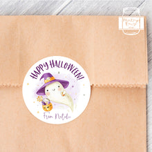 Load image into Gallery viewer, Halloween Little Ghost Style Favour Stickers, Halloween Stickers
