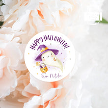 Load image into Gallery viewer, Halloween Little Ghost Style Favour Stickers, Halloween Stickers
