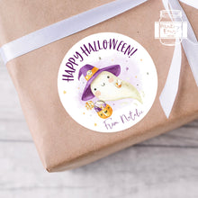 Load image into Gallery viewer, Halloween Little Ghost Style Favour Stickers, Halloween Stickers
