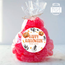 Load image into Gallery viewer, Halloween Watercolour Pumpkin Style Favour Stickers
