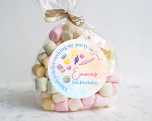 Load image into Gallery viewer, Watercolour Candy Style Birthday Party Stickers, Girls&#39; Party Stickers
