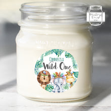 Load image into Gallery viewer, Wild One Animals Themed Safari Birthday Party Stickers
