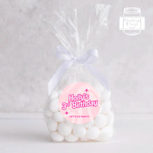 Load image into Gallery viewer, Retro Pink Girly Style Birthday Party Stickers
