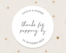 Load image into Gallery viewer, Thank You for Poppy By Minimalist Style Wedding Thank You Stickers Favours Stickers
