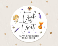 Load image into Gallery viewer, Halloween Trick or Treat Style Favour Stickers, Halloween Stickers
