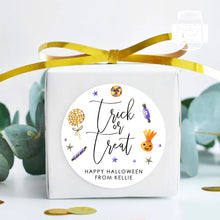 Load image into Gallery viewer, Halloween Trick or Treat Style Favour Stickers, Halloween Stickers
