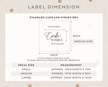 Load image into Gallery viewer, Wedding Card and Wishes Well Decal, DIY Wedding Project, Wedding Sticker
