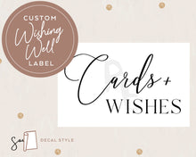 Load image into Gallery viewer, Wedding Card and Wishes Well Decal, DIY Wedding Project, Wedding Sticker

