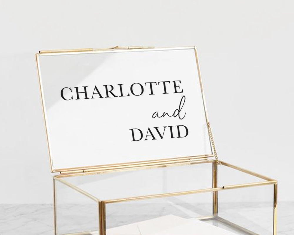 Custom Wedding Card and Wishes Well Decal