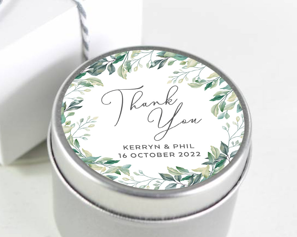 Greenery Leaf Style Wedding Stickers