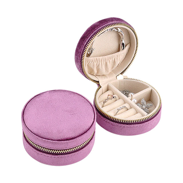 Premium Velvet Personalised Jewellery Box Mini Jewellery Box Bridesmaid Gift with Name