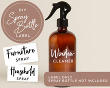 Load image into Gallery viewer, Spray Bottle Label Decal - Hexton Style
