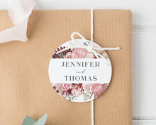 Load image into Gallery viewer, Wedding Favour Tags Australian Native Floral Style Round Party Favour Gift Tags
