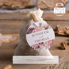 Load image into Gallery viewer, Wedding Favour Tags Australian Native Floral Style Round Party Favour Gift Tags

