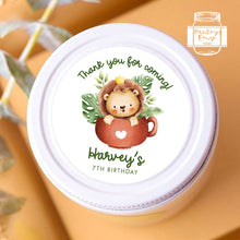 Load image into Gallery viewer, Watercolour Baby Lion King Kids Birthday Party Stickers Favour Bag Stickers Candy Bag Stickers
