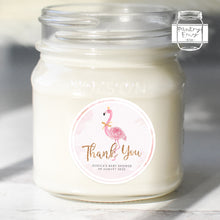 Load image into Gallery viewer, Watercolour Flamingo Style Thank You Stickers Baby Shower Party Thank You Stickers Favour Stickers
