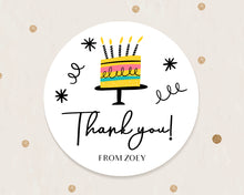 Load image into Gallery viewer, Cake Style Birthday Party Stickers
