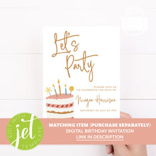 Load image into Gallery viewer, Birthday Cake Style Birthday Party Stickers Favour Stickers
