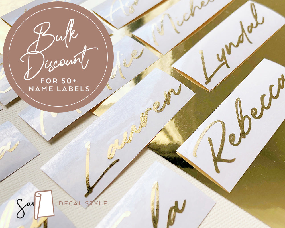 Bulk Buy 50pcs Personalised Name Stickers