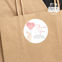 Load image into Gallery viewer, Cute Bunny Style Baby Shower Thank You Stickers
