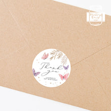 Load image into Gallery viewer, Butterfly Watercolour Style Birthday Party Stickers
