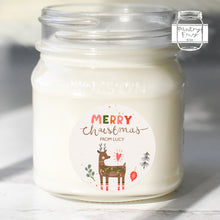 Load image into Gallery viewer, Personalised Cute Deer Christmas Gift Stickers
