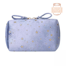 Load image into Gallery viewer, Velvet Makeup Bag Personalised Starry Velvet Makeup Bags Girls Gift Idea Women Travel Case, Christmas Gift
