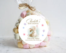 Load image into Gallery viewer, Cute Bunny with Butterfly Baby Shower Thank You Stickers Favour Stickers
